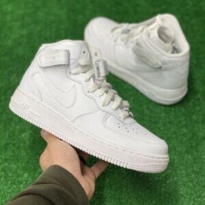 Nike Air Force 1 Mid Mens Casual Sneaker Shoes White CW2289-111 VNDS Size 7